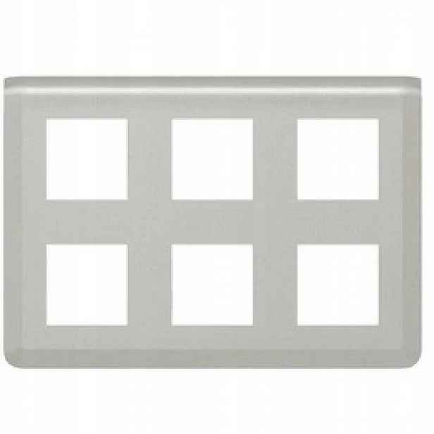 Rámeček 2x3x2 modulární, horizontální, hliníkový Legrand Mosaic 079332L