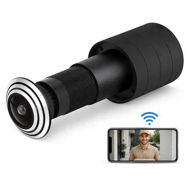 Skrytá mini špionážní kamera Kukátko pro dveře WiFi Full Hd Náhled