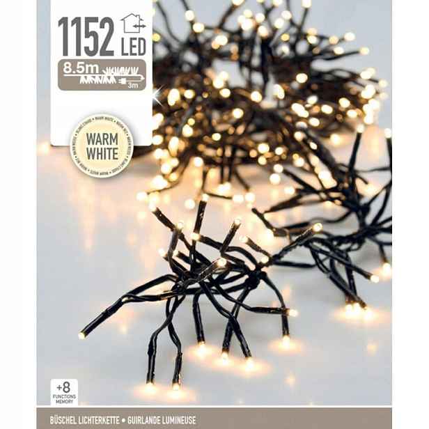 Vánoční Osvětlení Na Stromeček Světelný Řetěz 1152 Led S Časovačem, Teplá Bílá, Vánoční Dekorace