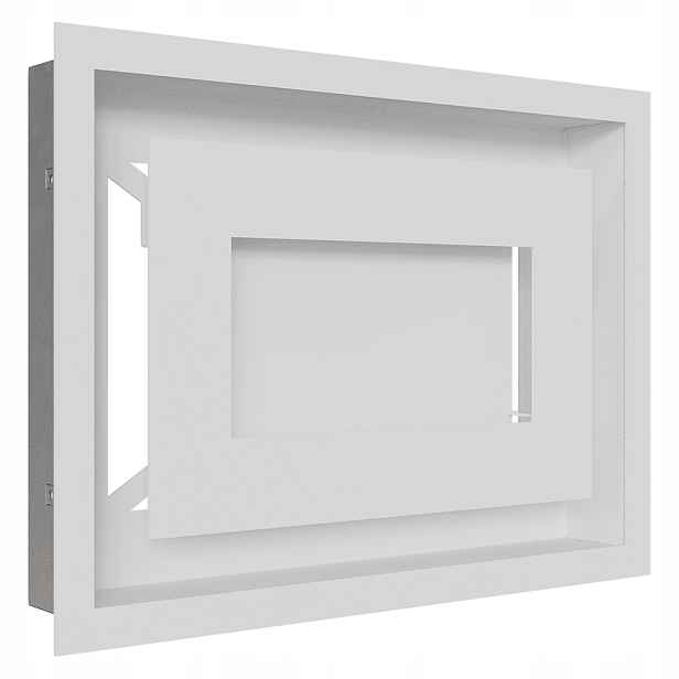 Ventilační mřížka do krbu Wind 22x30 bílá