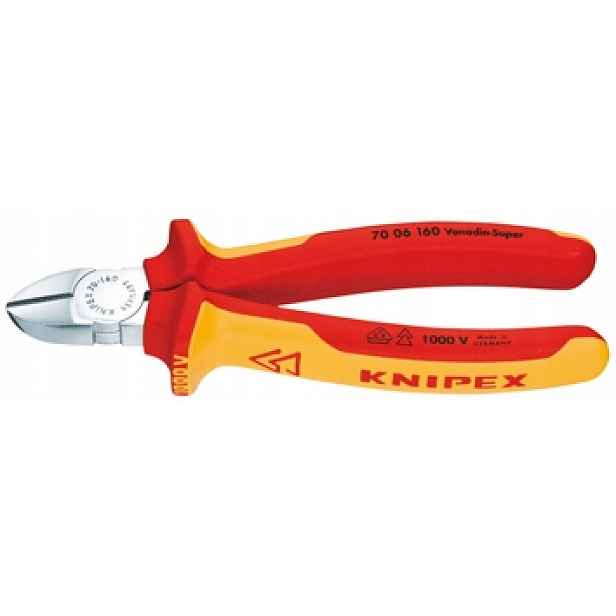 boční řezačka izolovaná, do 1000 V, Vde 160 mm, Knipex [70 06 160]