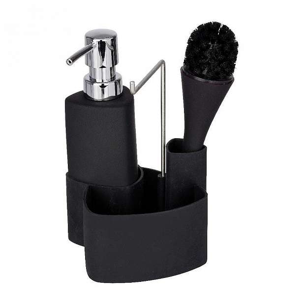 Černý set na mytí nádobí Wenko Empire, 250 ml