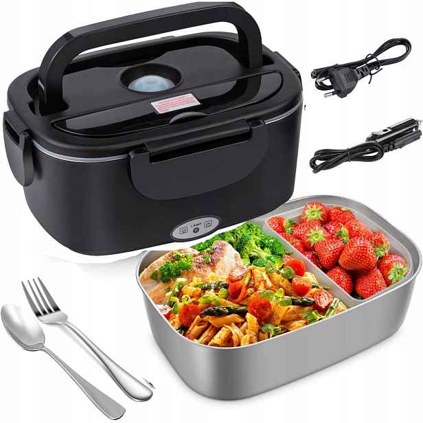 Elektrická Krabička Na Oběd 12V/24V/220V Z Nerezové Oceli 1.5L 3 v 1