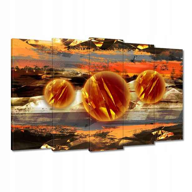 Obrazy 150x95 Zvědavé oranžové koule