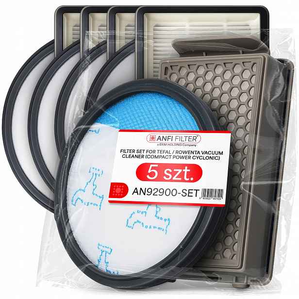 5 x Vzduchový filtr pro vysavač Tefal Rowenta Moulinex Samurai TW3724 Em-p
