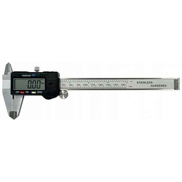 Digitální posuvné měřítko 150 mm, elektronické LCD, nerezová ocel, Workers Best