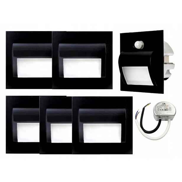 Sada osvětlení schodů Halogen Led 6x senzor