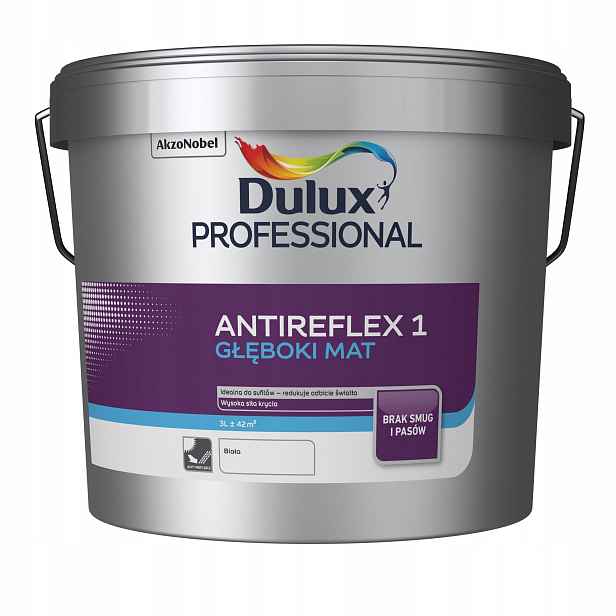 Barva Professional Dulux Antireflex 1 Bílá 3L