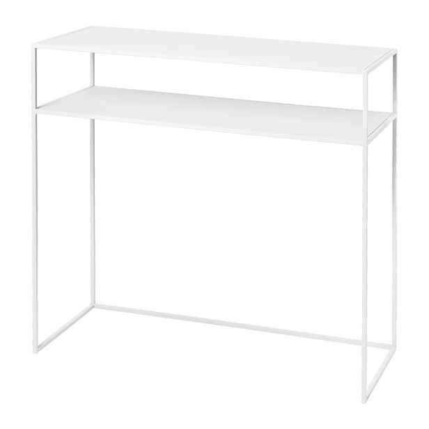 Bílý kovový konzolový stolek 35x85 cm Fera – Blomus