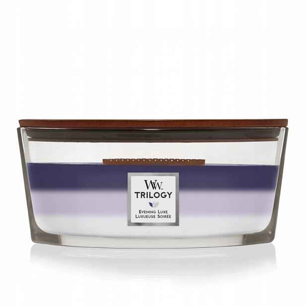 Evening Luxe – Woodwick Trilogy – svíčka elipsa s dřevěným knotem