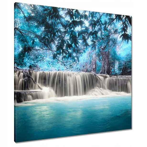 Obrazy 80x80 Tyrkysový vodopád