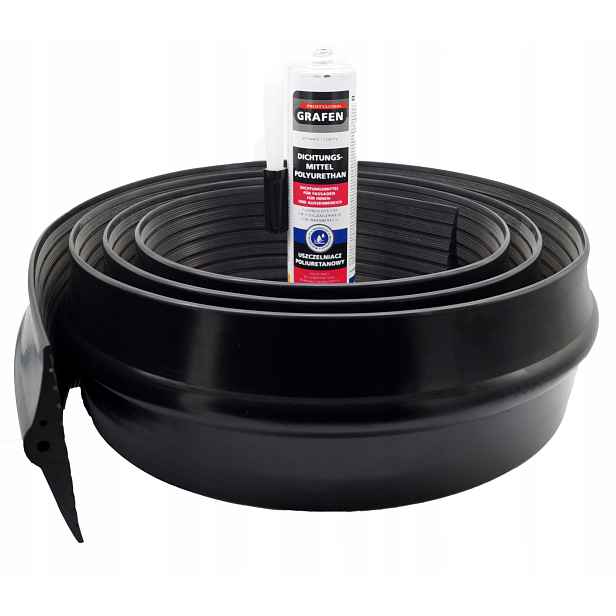 Těsnění garážových vrat 115 mm x 2,5 m lepidlo (délka 2,70 m) produkt Pl široký