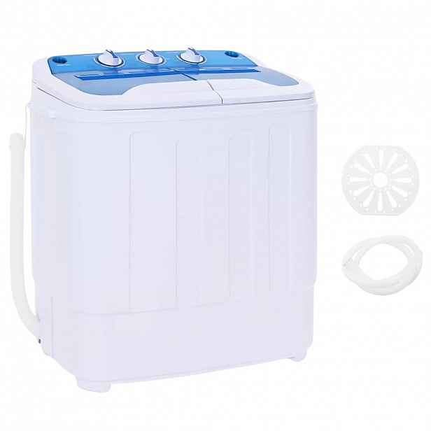 vidaXL Mini pračka, dva bubny, 5,6 kg