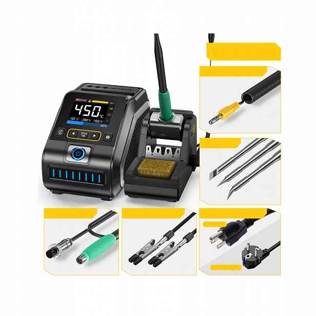 Fnirsi DWS-200 pájecí stanice 200W F210 3 hroty K I Is