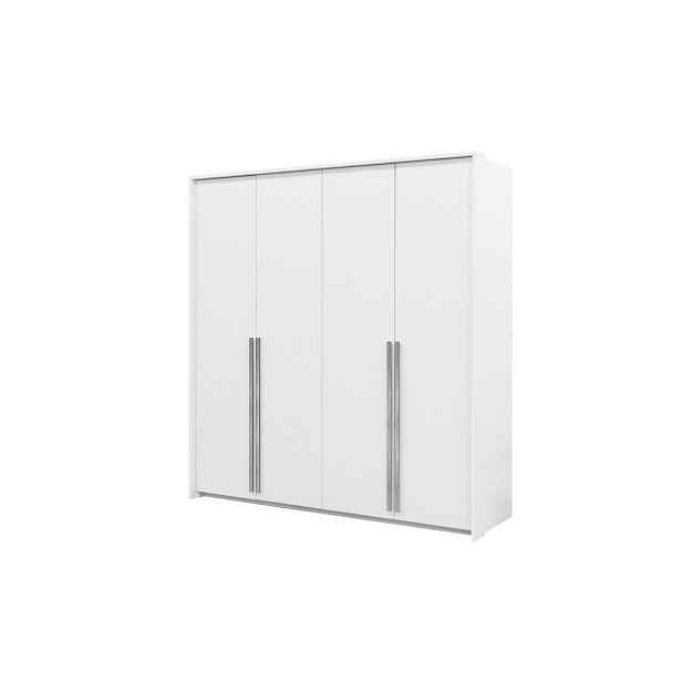 MASSENO ŠATNÍ SKŘÍŇ S OTOČNÝMI DVEŘMI AZIR, 205/217/65 cm 4dveřová, bílá