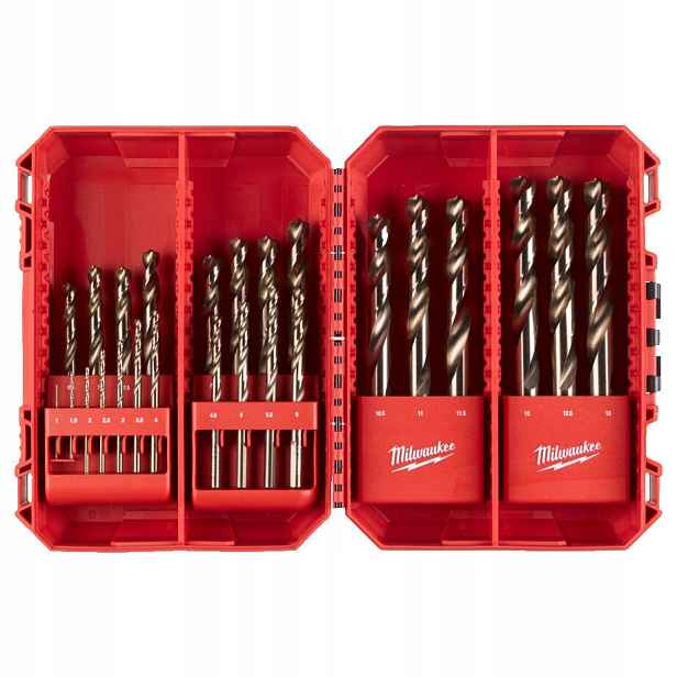 Sada vrtáků Co 5% Hss-g Milwaukee do kovu 1-13 mm 25 Ks 4932493868