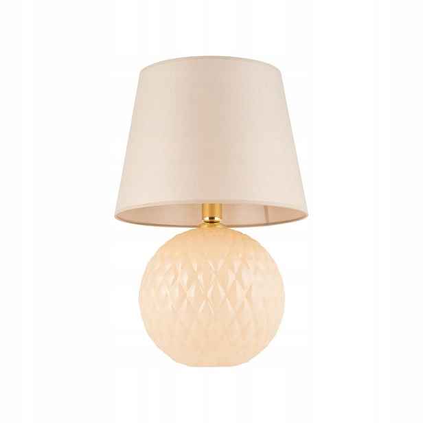 Stolní lampa Noční do pracovny Santana Béžová E27 60 cm Látka Tk Lighting