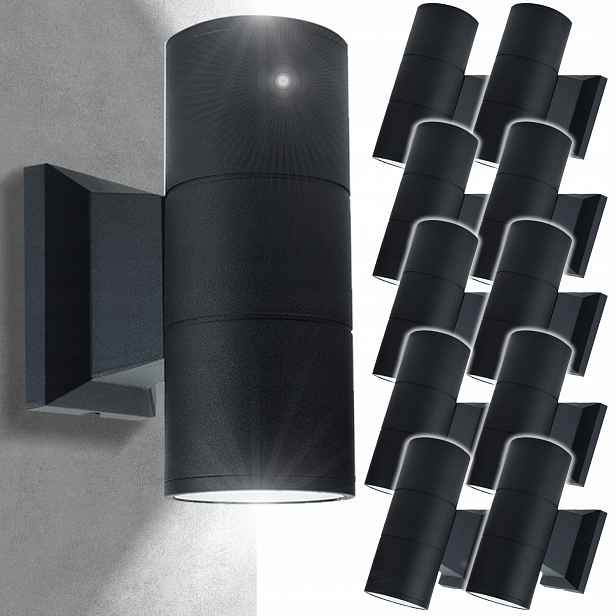 11x Vodotěsná venkovní nástěnná lampa IP44 Dekorativní zahradní terasová lampa