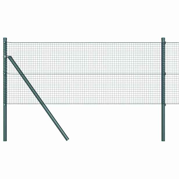 vidaXL Zemní upevnění svařované drátěné ploty 25 x 0,8 m Zelená