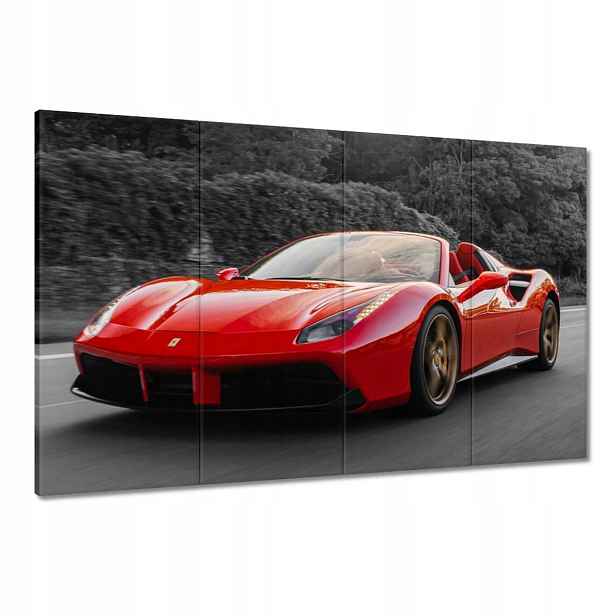 Obrazy 120x80 Červené Ferrari Fura