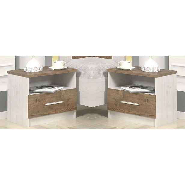 Casarredo Set 2 kusů nočního stolku MARKOS andersen/april