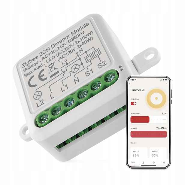 Emos GoSmart modul stmívací IP-2112DZ, ZigBee, 2-kanálový, H5108