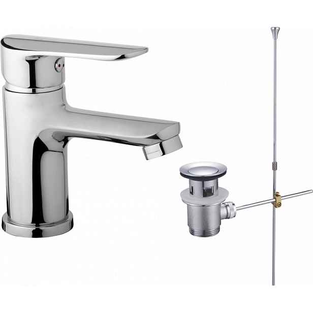JB Sanitary Stojánková umyvadlová baterie FINERY s KOVOVOU výpustí F10 05 03