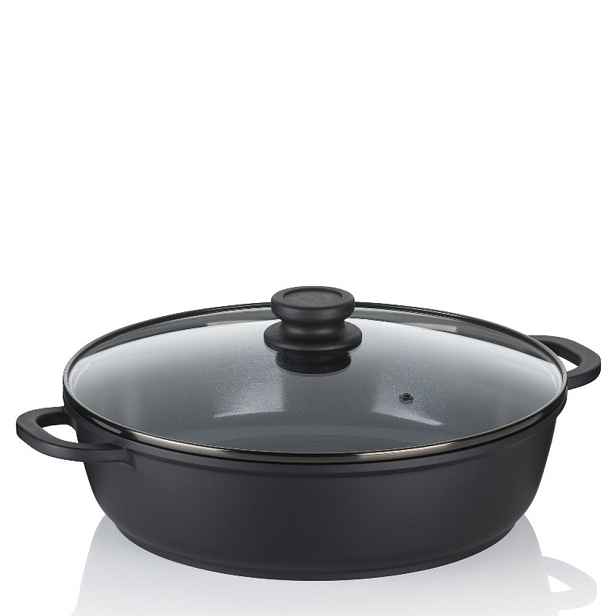 KELA Hluboká pánev s poklicí a keramickým povrchem 32 cm ATURA KL-15167