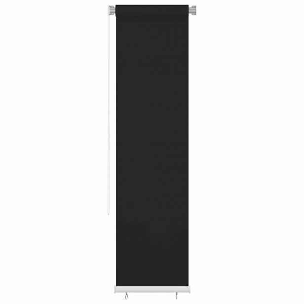 vidaXL Venkovní roleta 65 (Š) x 230 (V) cm černá HDPE