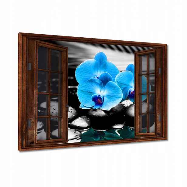 Obrazy 90x60 Tyrkysový orchidej Květina