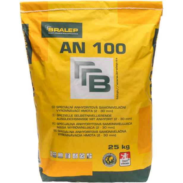 Hmota samonivelační anhydritová Bralep AN 100 25 kg