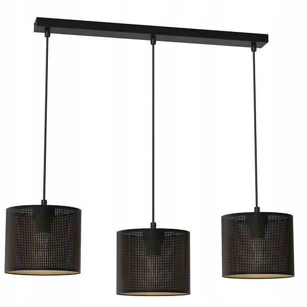 Trojitá závěsná prolamovaná lampa na liště Loft Shade 5253 Luminex