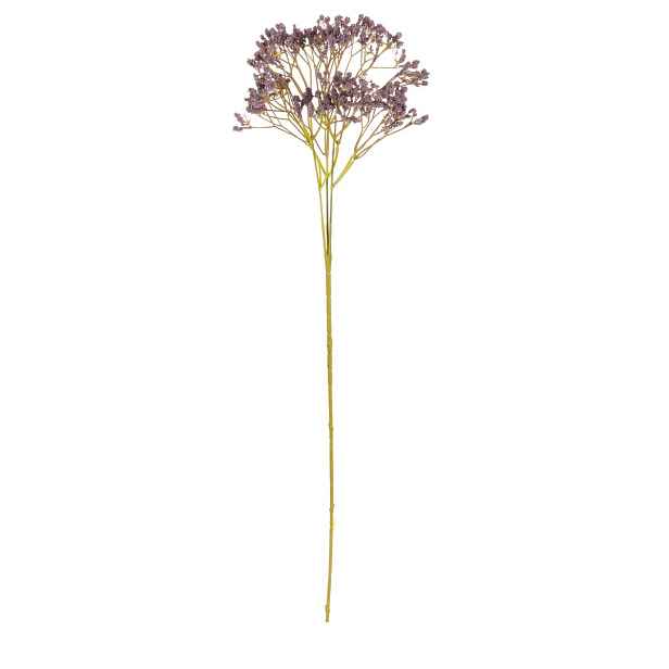 Umělá květina Gypsophila tmavě fialová, 15 x 15 x 65 cm