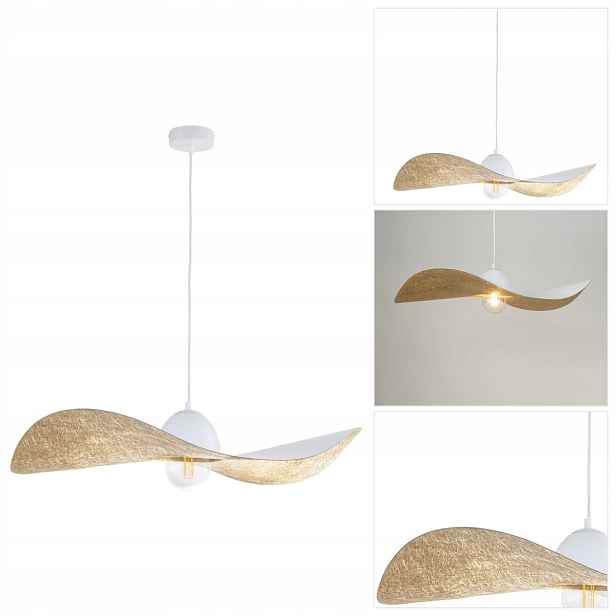 Závěsná lampa Kapello bílá do pracovny s měkkým světlem a regulací Sigma