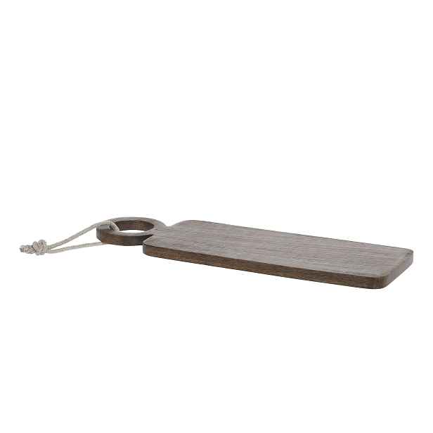 Hnědé dřevěné mangové prkénko Tapas Tours - 15*45 cm Chic Antique
