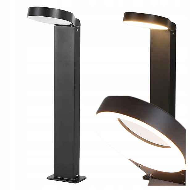 RealG RC-K-1458 Lampa Led 18W, zahradní sloupek 60 cm, černá