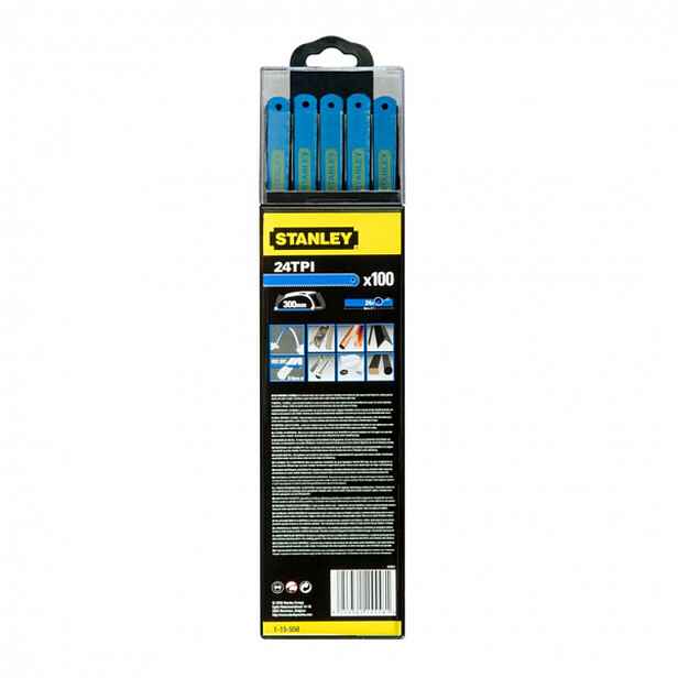Stanley - Pilový plátek na kov 24 TPI, délka 30 cm, 100 ks 1-15-558