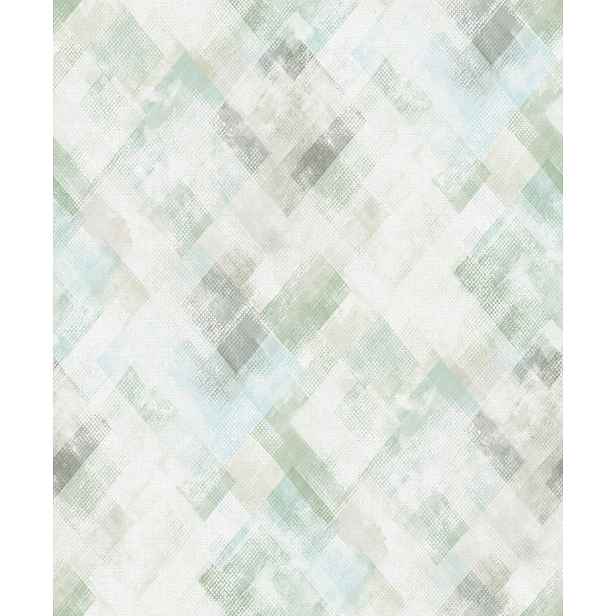Tapeta Geometrický Vzor Odstíny Zelené Moderní Tapety