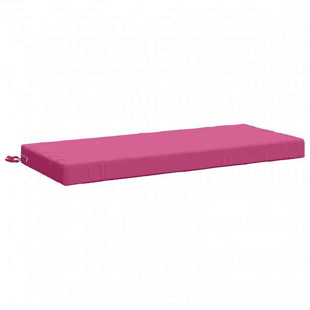 vidaXL Polštář na lavici SOEST 100% polyester Růžová 110 x 50 x 8 cm