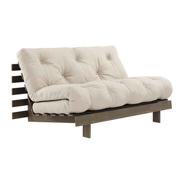 Béžovokrémová rozkládací pohovka 140 cm Roots – Karup Design