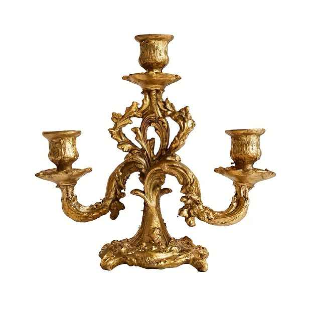TEMU Svícen ve francouzském barokním vintage stylu vhodný pro svatby - Elegantní stříkacím nátěrem natřený svícen s kompatibilními svíčkami,