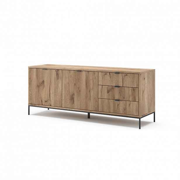 Vicco LOWBOARD Eliza Dub Viking 150 x 60 cm se 3 zásuvkami, 2 dvířky