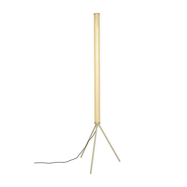 Béžová LED stmívatelná stojací lampa se skleněným stínidlem (výška 156 cm) Scotty – Zuiver