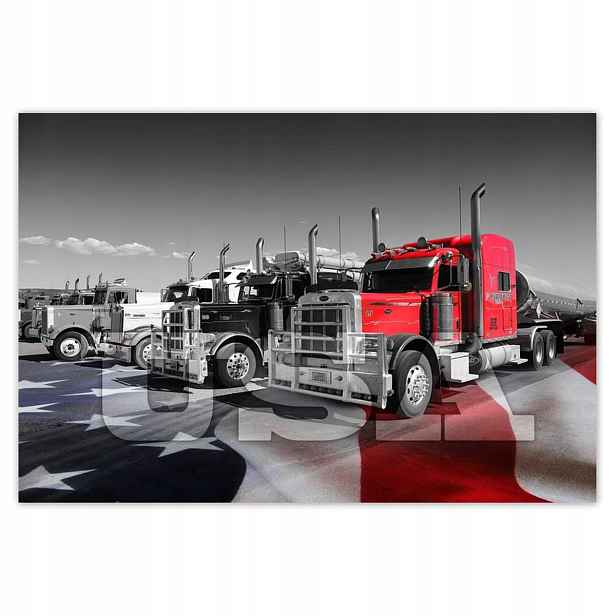 Fototapety 200x135 Americké nákladní automobily