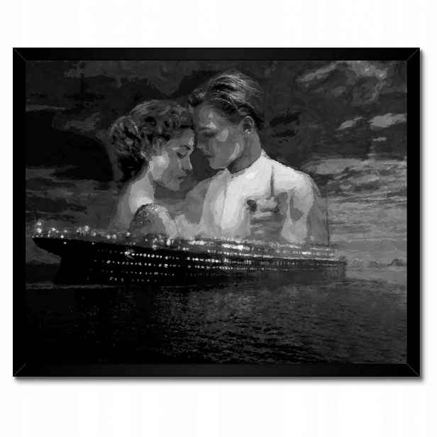 Plakáty v rámu 50x40 Titanic Černobílé