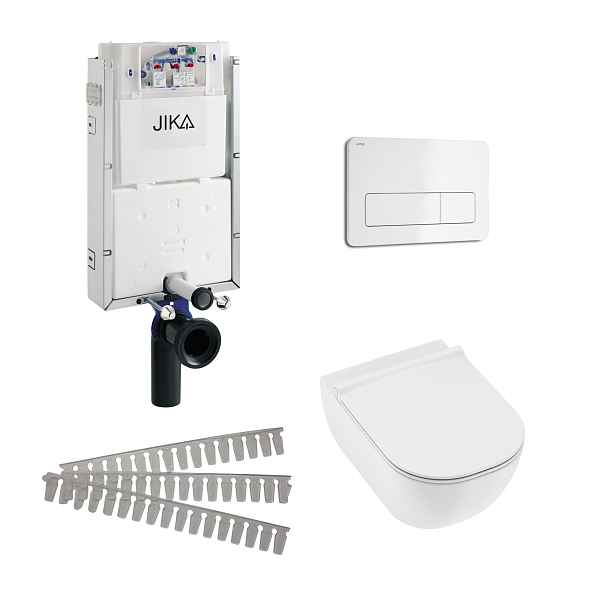 Set 5v1 pro závěsné WC Jika H8697130000001 WC Mio-N Rimless