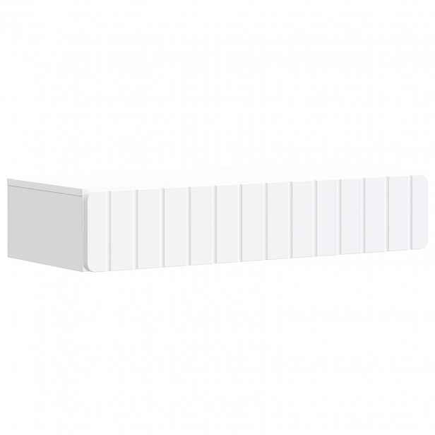 vidaXL Nástěnný boční stůl Bílá 87,5 x 34,5 x 17 cm Kompozitní dřevo