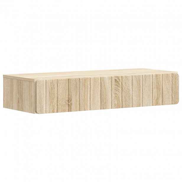 vidaXL Nástěnný boční stůl Dub sonoma 87,5 x 34,5 x 17 cm