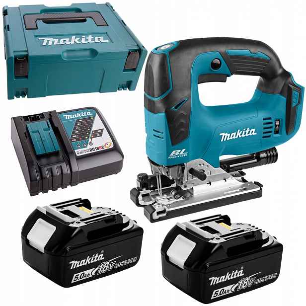 Akumulátorová přímočará pila Makita DJV182RTJ Lxt 18V 2x5Ah Bl 26 mm kufr