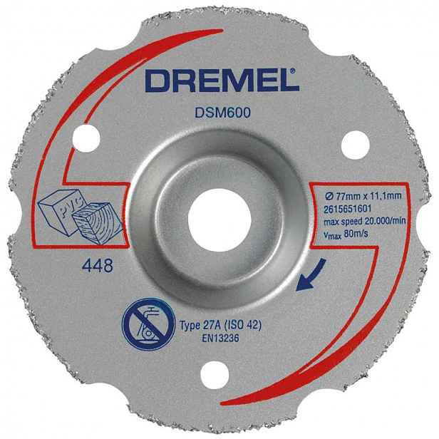 DREMEL - Řezný kotouč, zarovnávací, průměr 77 mm 2615S600JB